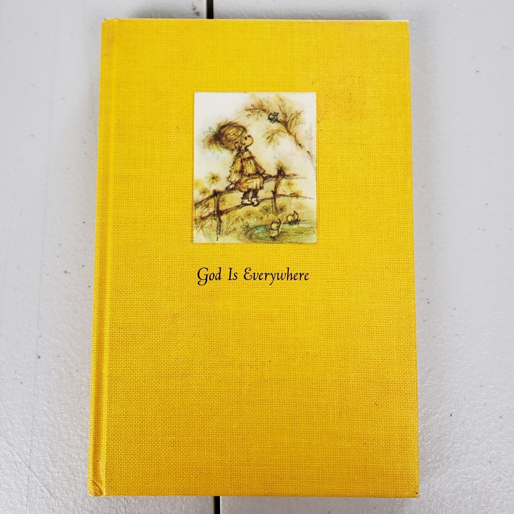 Vintage 1968 Hallmark God Is Everywhere Hardcover Barbara Burrow Mary Hamilton